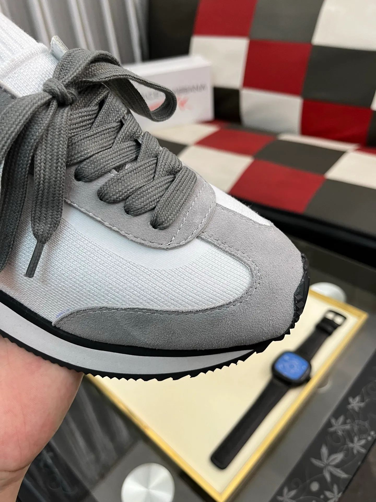Men's Men's Shoes💰420⌚️⌚️••Dolce&Gabbana••DG✔️High-end men's sports and casual shoes. Original goods from top counters. Original imported cowhide, multi-material splicing design ➕Imported cowhide lining, cowhide feet ➕Original TPR elastic outsole. Size: 36-46🔟Colors available